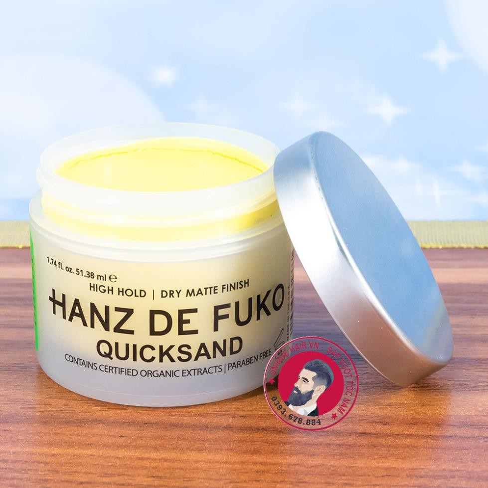 [CHÍNH HÃNG STORE HÀ NỘI] Sáp Vuốt Tóc HANZ DE FUKO QUICKSAND + By Vilain SIDEKICK nhỏ Tặng lược | RẺ VÔ ĐỊCH