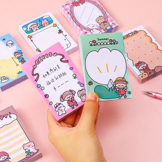 [COMBO 3 CÁI] Giấy note 80 tờ ghi chú hoạt hình bé gái