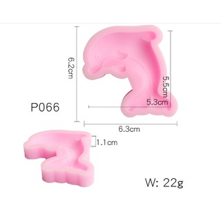 Khuôn silicon con cá heo P066