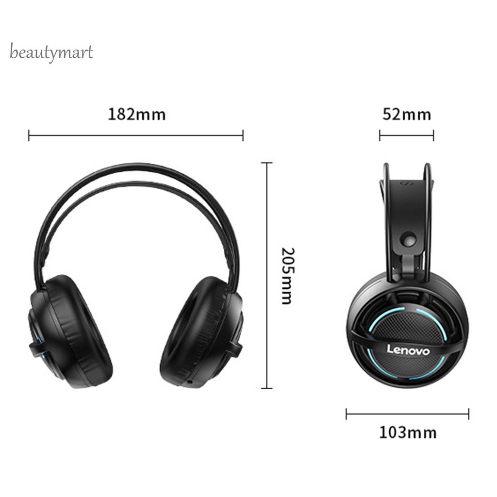 ZBTY_ Black USB Headset USB/3.5mm Wired Gaming Headphone Noise Reduction for Gaming