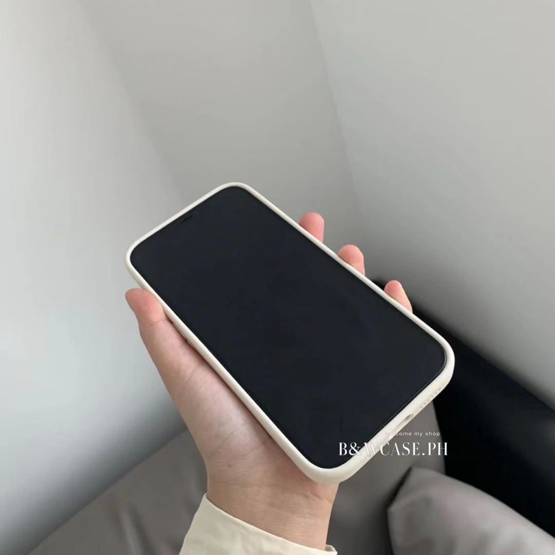 Ốp Lưng Silicone Chống Sốc Màu Trắng Đơn Giản Cho Iphone 12 Pro Max 12 Mini 11 Pro Max Iphone11
