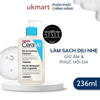 Sữa rửa mặt cerave cho da khô, nhạy cảm sa smoothing cleanser 236ml