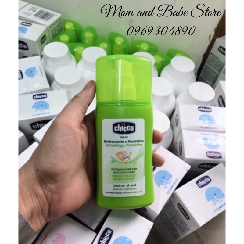 (Có sẵn)Bình xịt chống muỗi Chicco Extra 100ml (phiên bản mới)