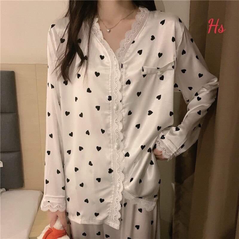 Bộ trái tim viền ren HS6