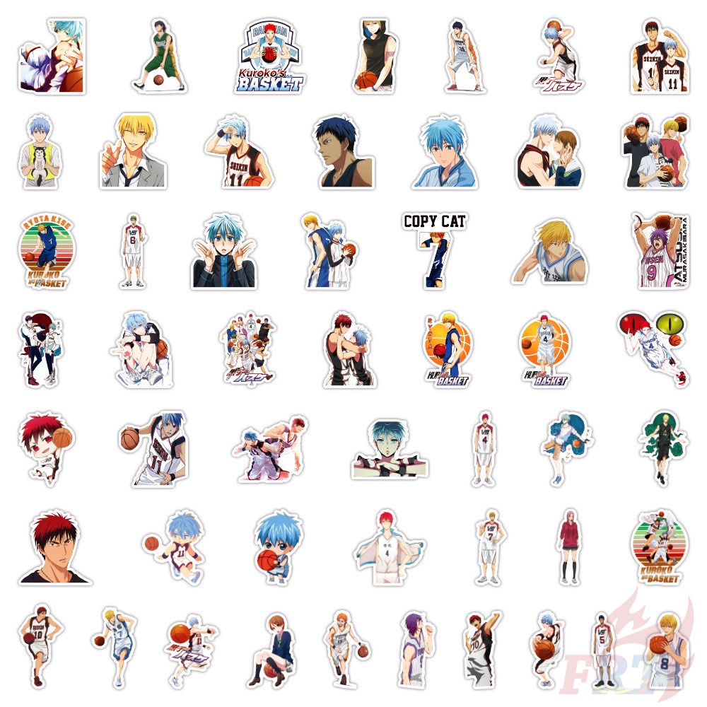 ❉ Miếng Dán Trang Trí Phong Cách Kuroko'S Basketball Series 01 ❉ Bộ 50 Miếng Dán Trang Trí Chống Thấm Nước Hình Nhân Vật Trong Kuroko Tetsuya