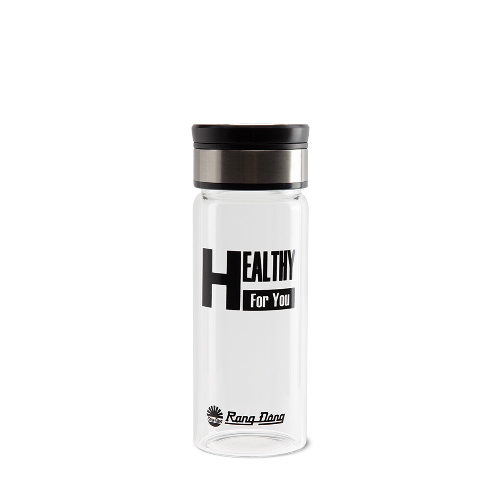 Bình nước cầm tay 450ml Rạng Đông 045G1 Nắp nhựa ABS-Inox