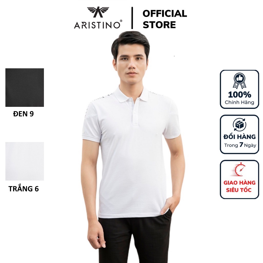 [Mã BMBAU50 giảm 7% đơn 99K] Áo thun polo nam Aristino tay ngắn chất cotton dáng Slim fit APS021S1