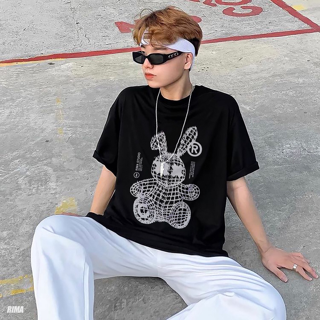 Áo Thun Tay Lở GRID Phông Rộng Nam Nữ Unisex Cotton Cao Cấp Đẹp Ngắn Freesize Hình Trắng Đen Xanh Navy Họa Tiết RIMA