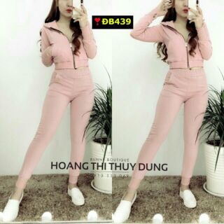 Set bộ thể thao dây kéo trước