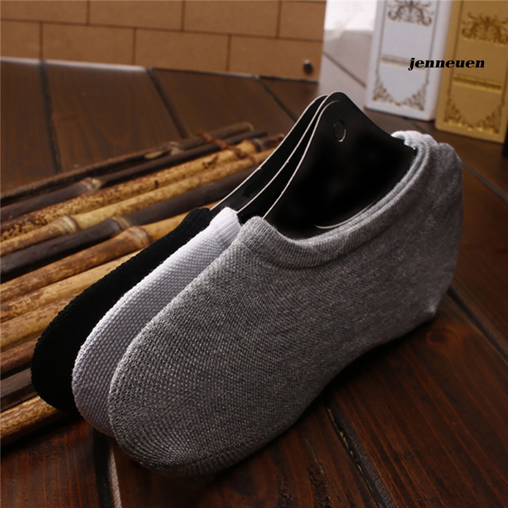 Set 10 đôi vớ cotton cổ thuyền chống trượt cho nam