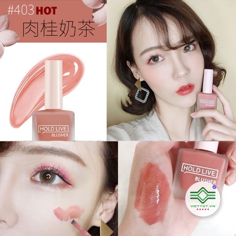 Má Hồng Dạng Lỏng Holdlive Juice Blusher Hàng Nội Địa Trung