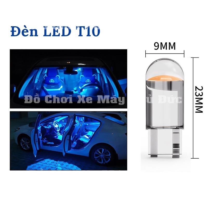 Bóng Led T10 Siêu Sáng, Đèn Led T10 Lắp Mặt Đồng Hồ, Demi, Xi Nhan Xe Máy, Ô Tô.Dermi Đúc Kính - Chính Hãng - Bảo Hành