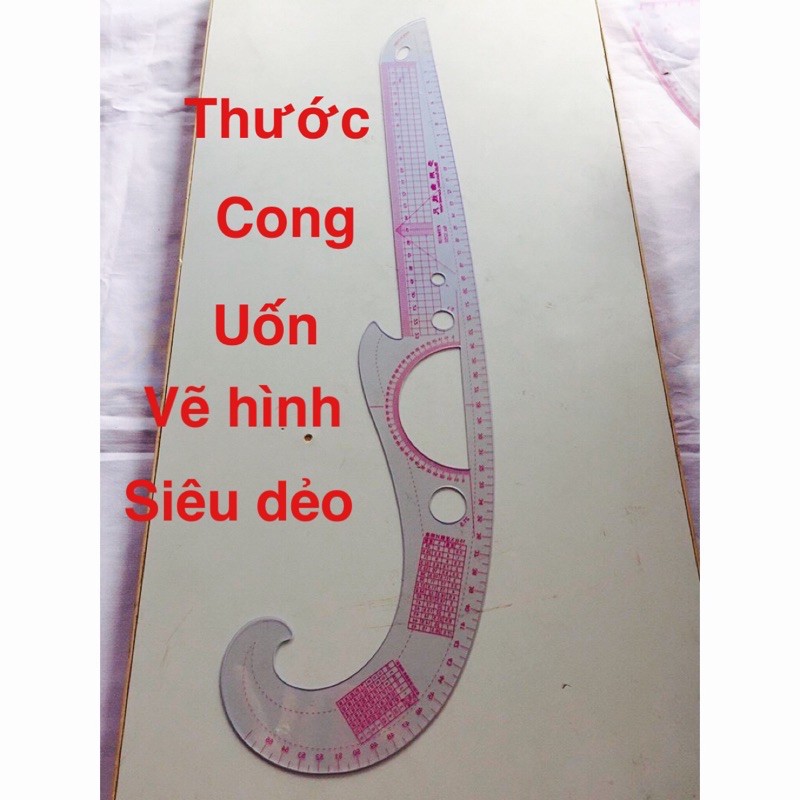 thước cong uốn vẽ hình siêu dẻo 55cm