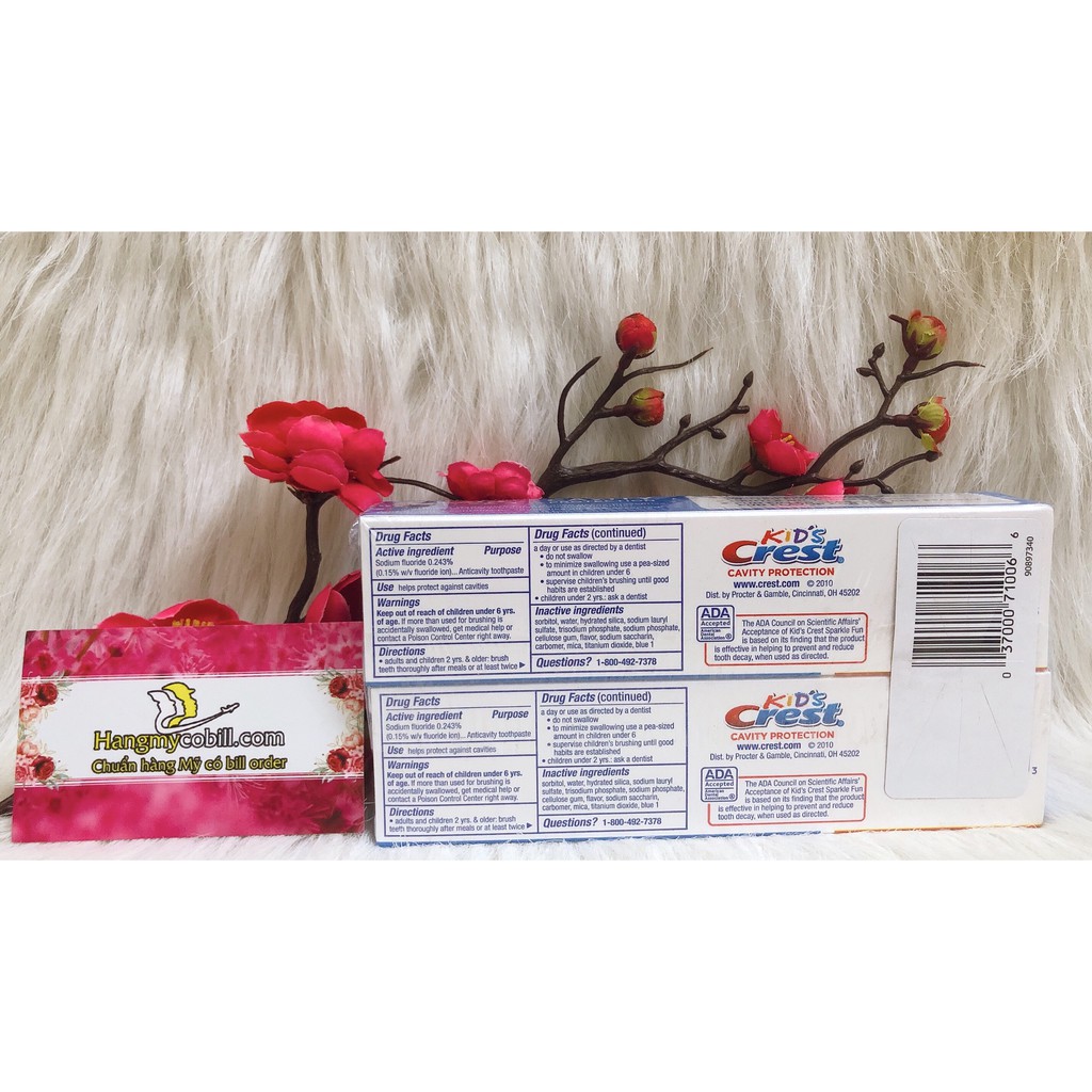 Kem Đánh Răng Crest Kids Cavity Protection Cho Bé 130g