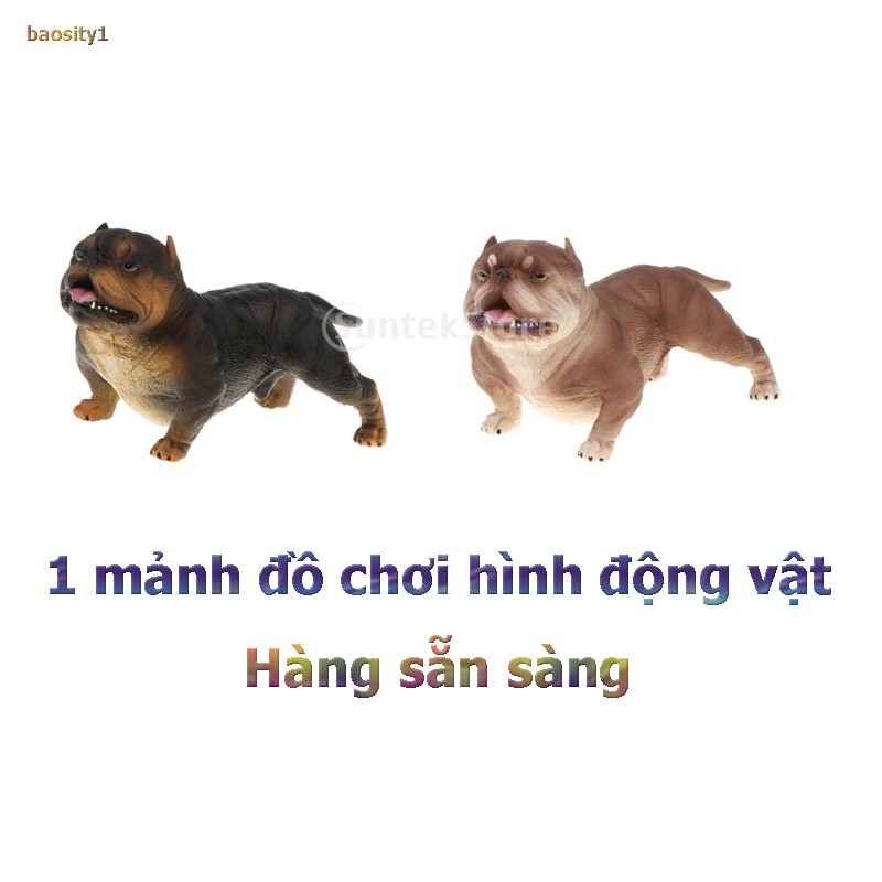 Mô hình đồ chơi hình chó Pitbull Mỹ và thú ngộ nghĩnh