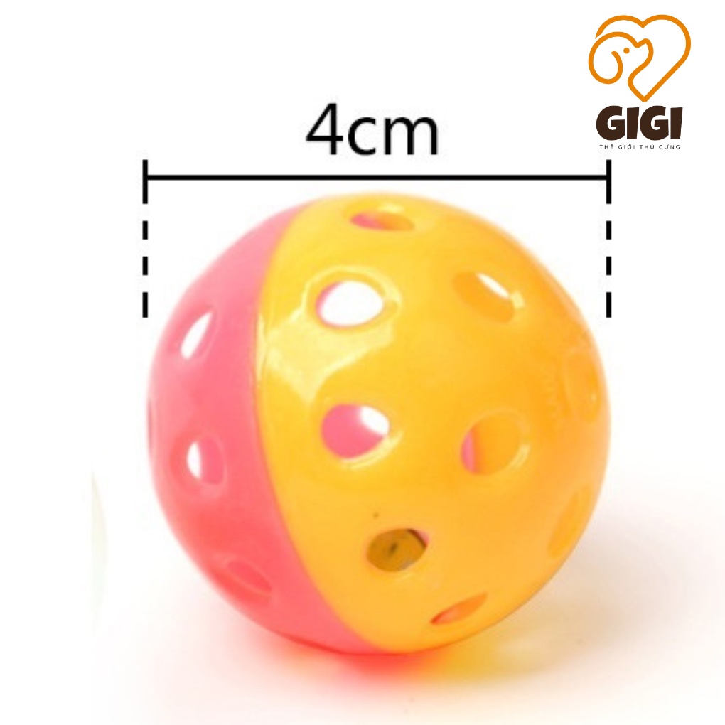 Quả bóng xúc sắc có chuông leng keng đồ chơi dễ thương cho thú cưng chó mèo giảm stress tập vờn - GiGi Pet Shop