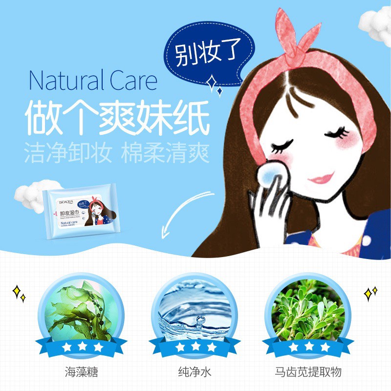 Khăn Giấy Ướt Tẩy Trang Bio Aqua