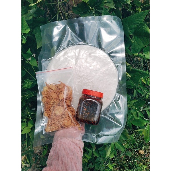 Combo 500g bánh tráng phơi sương kèm gia vị
