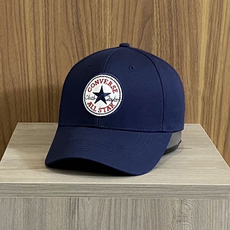 Mũ lưỡi trai cao cấp Converse xanh than, Mũ lưỡi trai xuất khẩu, logo thêu tinh tế, form unisex nam nữ.