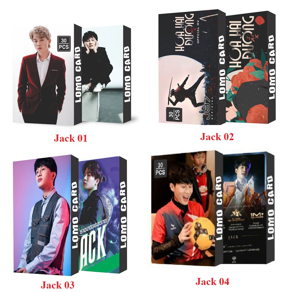 4 Mẫu LOMO CARD JACK THẦN TƯỢNG ÂM NHẠC 30 TẤM CARD CỰC ĐẸP