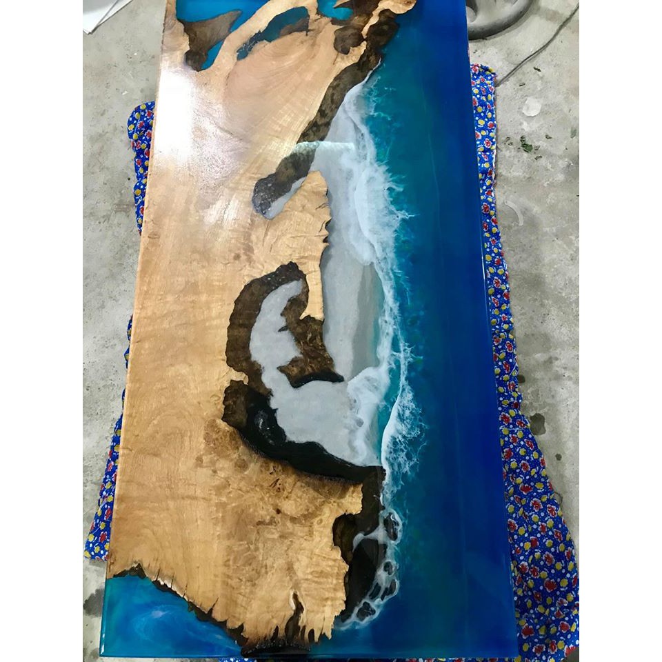 [Bộ 4KG] Keo đổ nhựa phủ sàn, phủ ảnh, vẽ 3D, đổ bàn Epoxy Resin trong suốt khô cứng DTAB1-A3