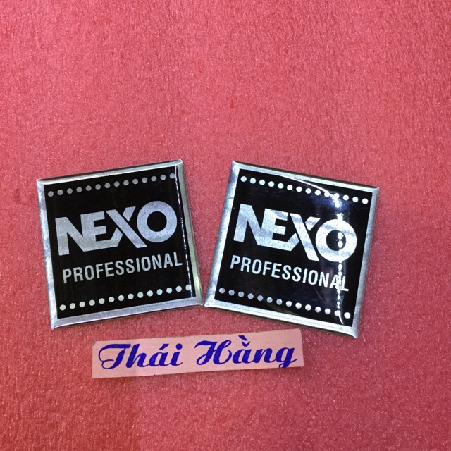 Tem chữ NEXO  nhôm giá 1 đôi