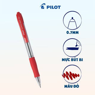 Bút bi Pilot Super Grip tip ngòi 0.7mm