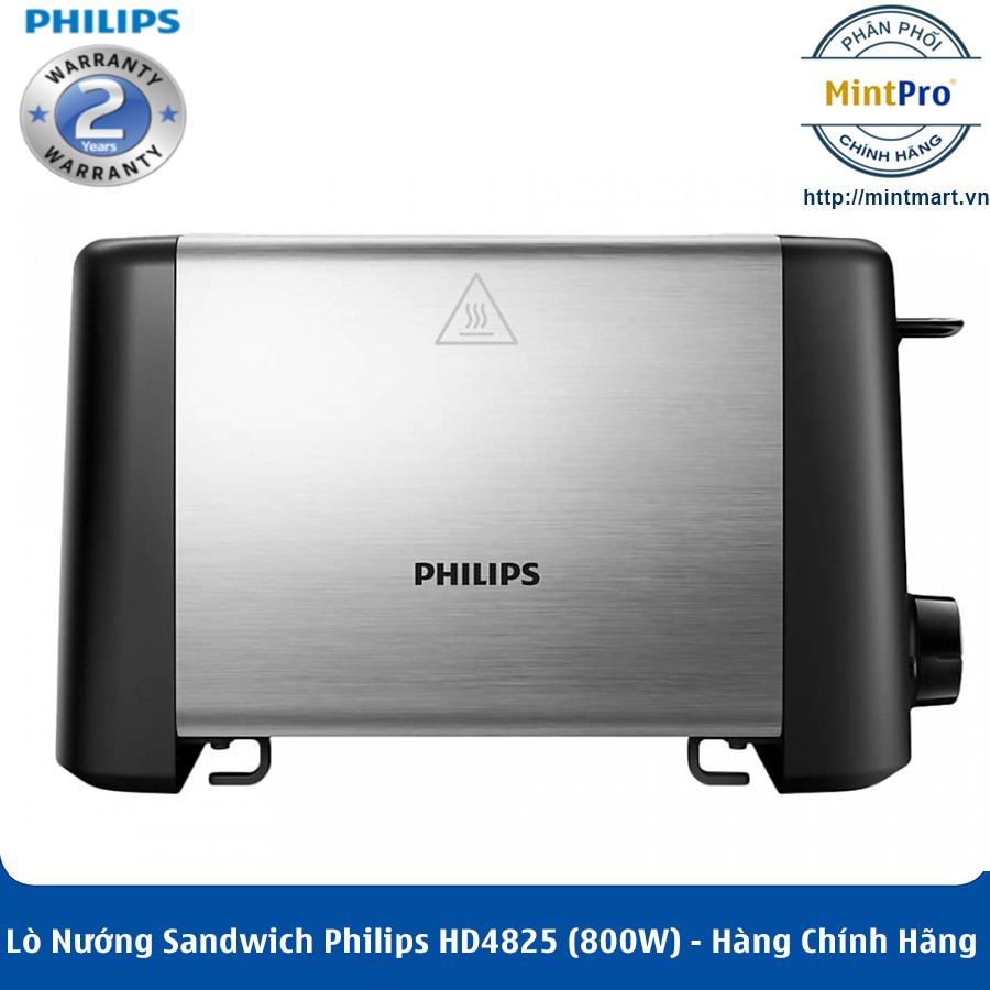 Lò Nướng Sandwich Philips HD4825 (800W)- Hàng Chính Hãng – Bảo Hành 2 Năm Trên Toàn Quốc