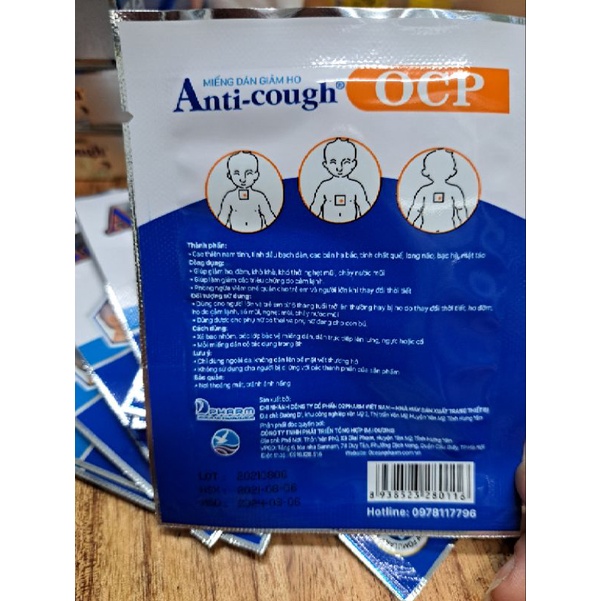 MIẾNG DÁN GIẢM HO ANTI COUGH