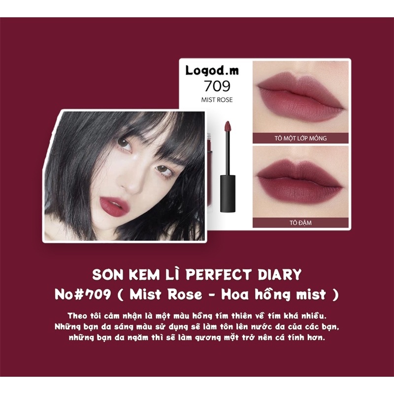 SĂN SALE⚡️Son Kem Lì Lâu Trôi Perfect Diary  - Logod.m