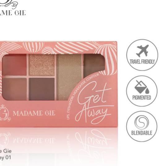 (hàng Mới Về) Bảng Phấn Trang Điểm Mặt Madame Gie Getaway