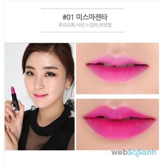 Son thỏi siêu lì Chic holic Soft Matte Lipstick