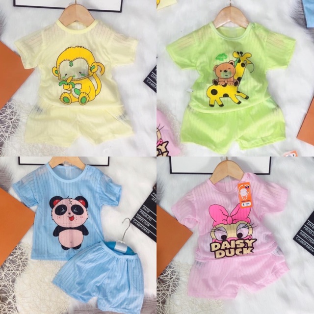 Xả LỗBộ Cotton Giấy Cộc Tay,Ba Lỗ Cho Bé Sơ Sinh