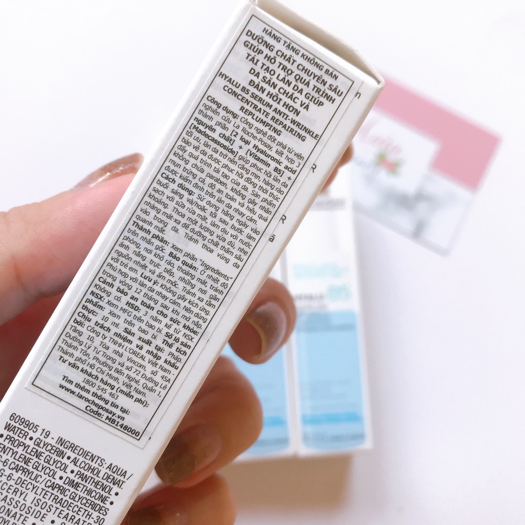 Dưỡng chất giúp hỗ trợ quá trình tái tạo da La Roche-Posay Hyalu B5 Serum
