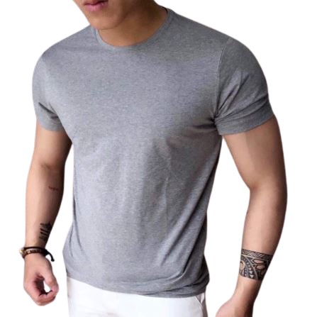 Áo phông cổ tròn trơn nam,thun cộc tay, tay lỡ chất cotton thoáng mát