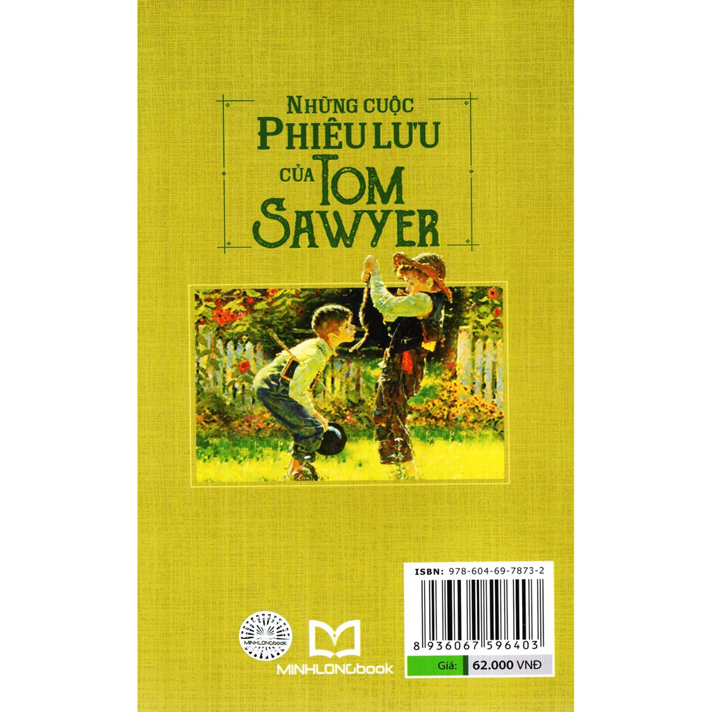 [ Sách ] Những Cuộc Phiêu Lưu Của Tom Sawyer (Minh Long) - Tặng Kèm Móc Khóa Hoặc Sổ Ngẫu Nhiên