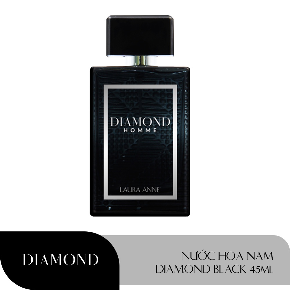 Nước Hoa Laura Anne Diamond Homme 45ml - Black