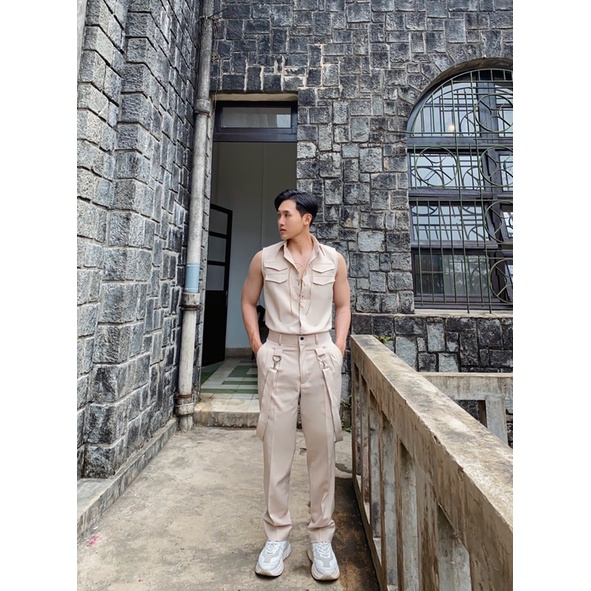 SƠ MI BA LỖ KAKI DÂY
