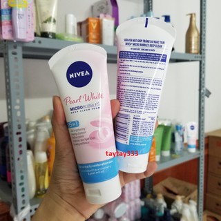 [MẪU MỚI] Sữa rửa mặt NIVEA Pearl White giúp trắng da ngọc trai 100g