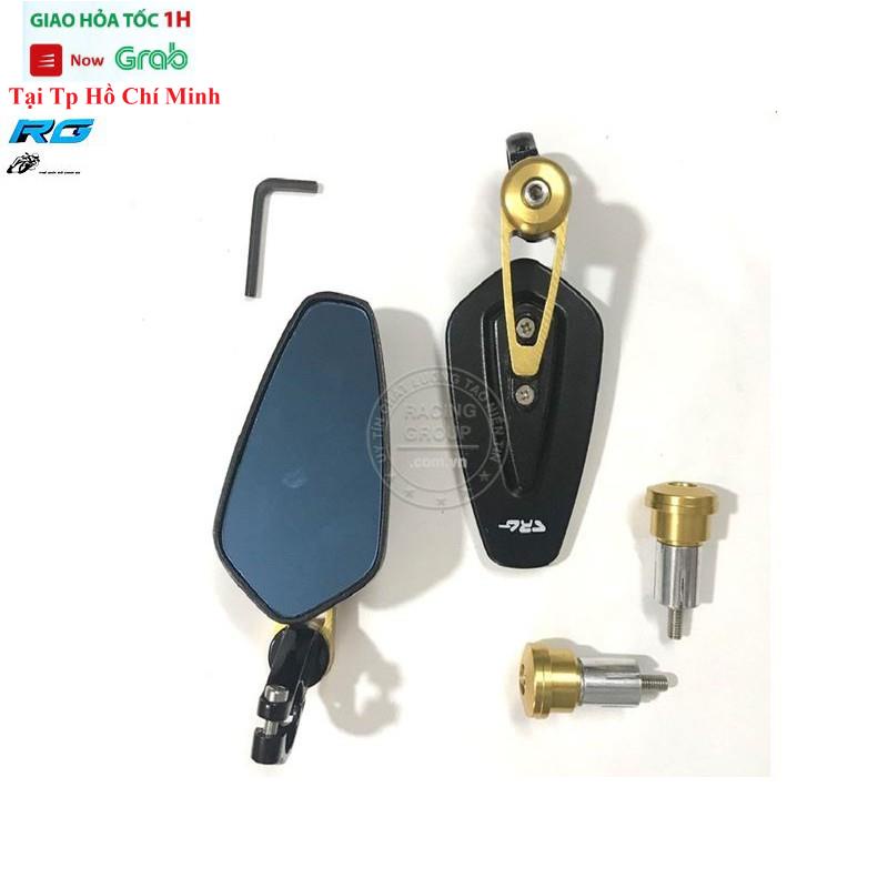 Gương Xe Máy Thời Trang - Kính Chiếu Hậu Xe Máy Kiểu CRG Mini Gắn Chân Kính Cho Honda Ya Wave Sh AB Xe Điện Ren Thuận