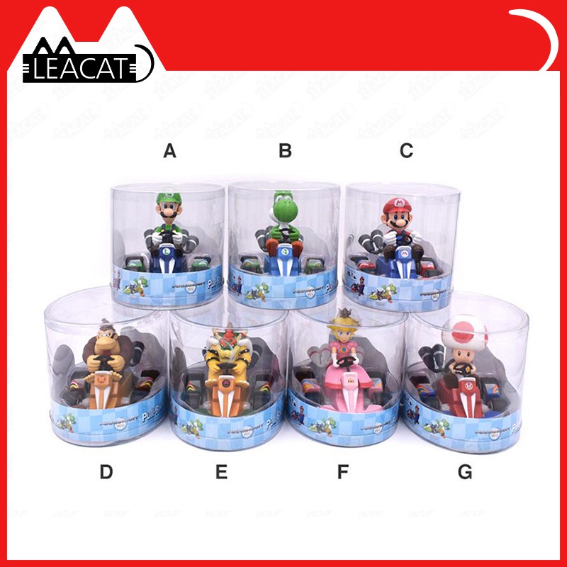 🔥Hàng sẵn sàng🔥【 Leacat 】 Hình ảnh Super Mario Bros 13Cm Nhật Bản Anime Luigi Khủng Long Donkey Kong Bowser Kart Kéo Xe Pvc Figma Kids Hot Toys