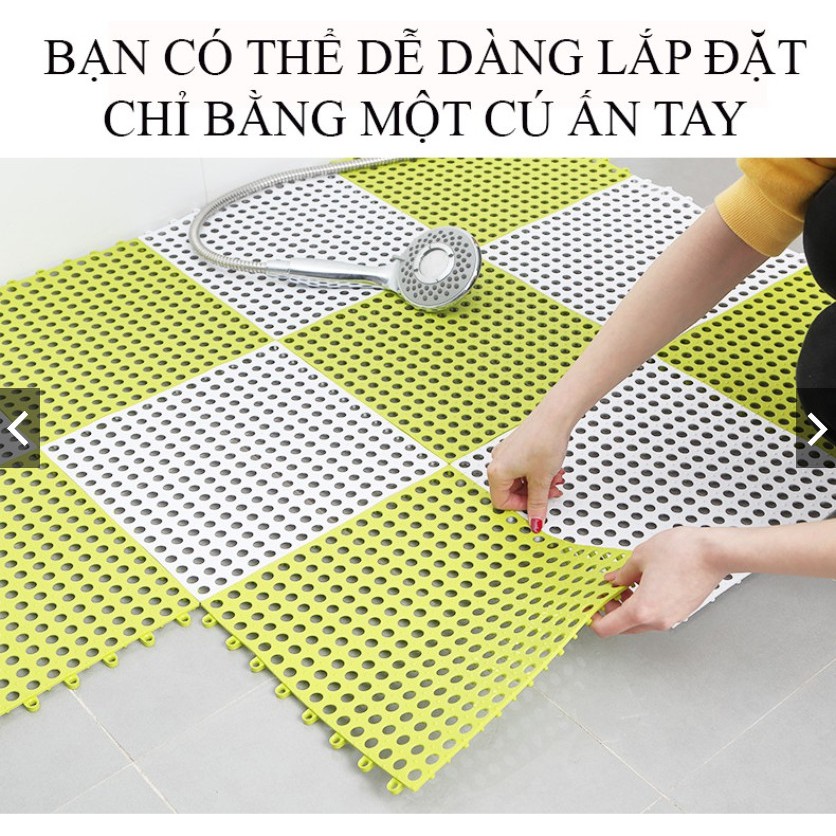 Tấm Thảm Nhựa Lót Sàn Chống Trơn Trượt An Toàn Tiện Dụng