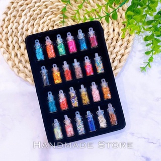 Set lọ nhũ kim tuyến
