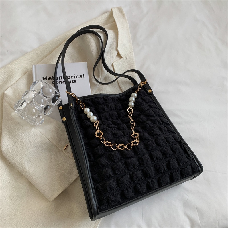 Túi Đeo Vai Cỡ Lớn Họa Tiết Kẻ Sọc Thời Trang Dễ Phối Đồ Cho Nữ