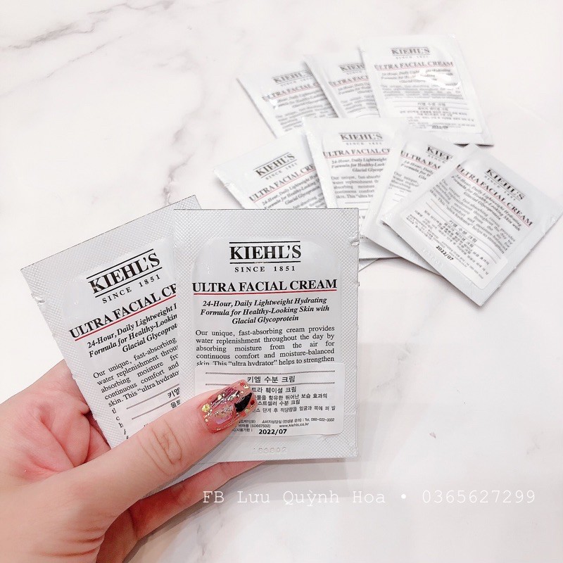 Kem dưỡng ẩm Ultra Facial Cream Kiehl's 3ml sample