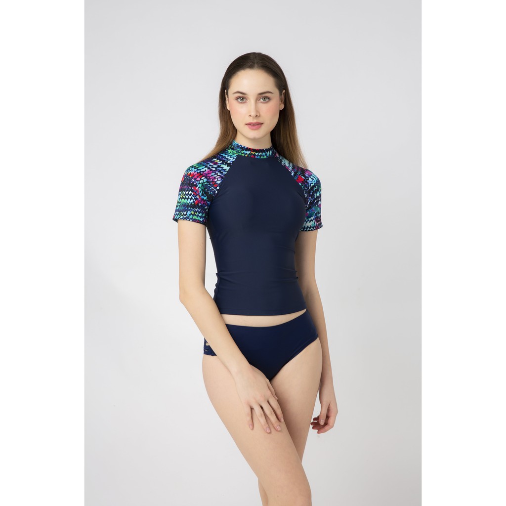 BIKINIPASSPORT - Áo lẻ tay ngắn có khoá kéo - Khác