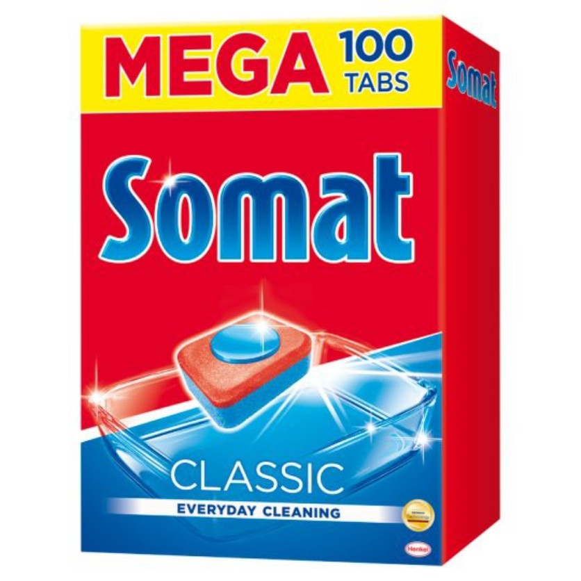 Hộp viên rửa chén Somat Mega 3 in1 ( Hàng Đức )