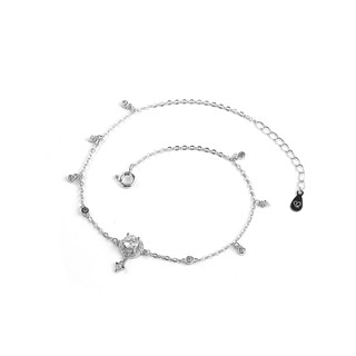 Lắc Chân Bạc Blue Peach Egypt LC226