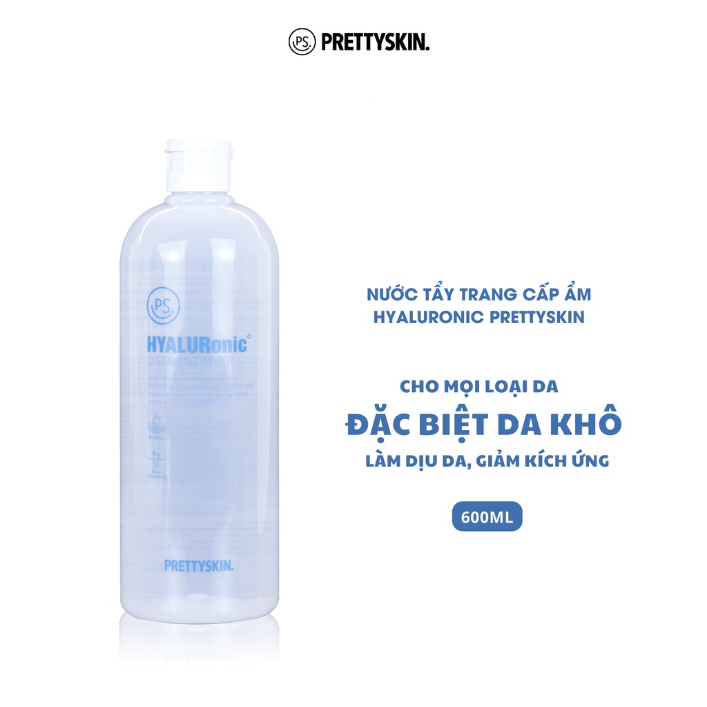Tẩy trang cấp ẩm Prettyskin 600ml