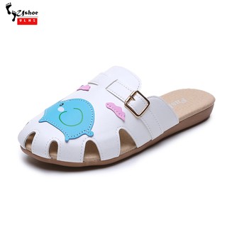 Dép Bít Mũi Đế Bằng Thời Trang Mùa Thu Cho Nữ